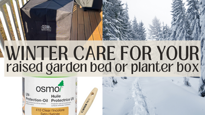 Winter Maintenance for your Raised Garden Bed