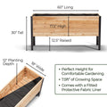 18″ x 60″ Deep Root Raised Garden Bed - 30″ TALL / Select Grade
