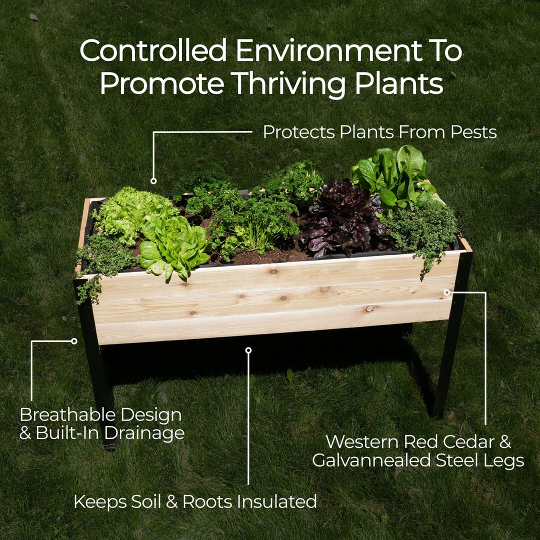 18″ x 72″ x 8″ Raised Garden Bed - 30" TALL / Select Grade
