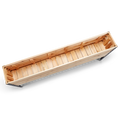 Wooden planter box on a white background