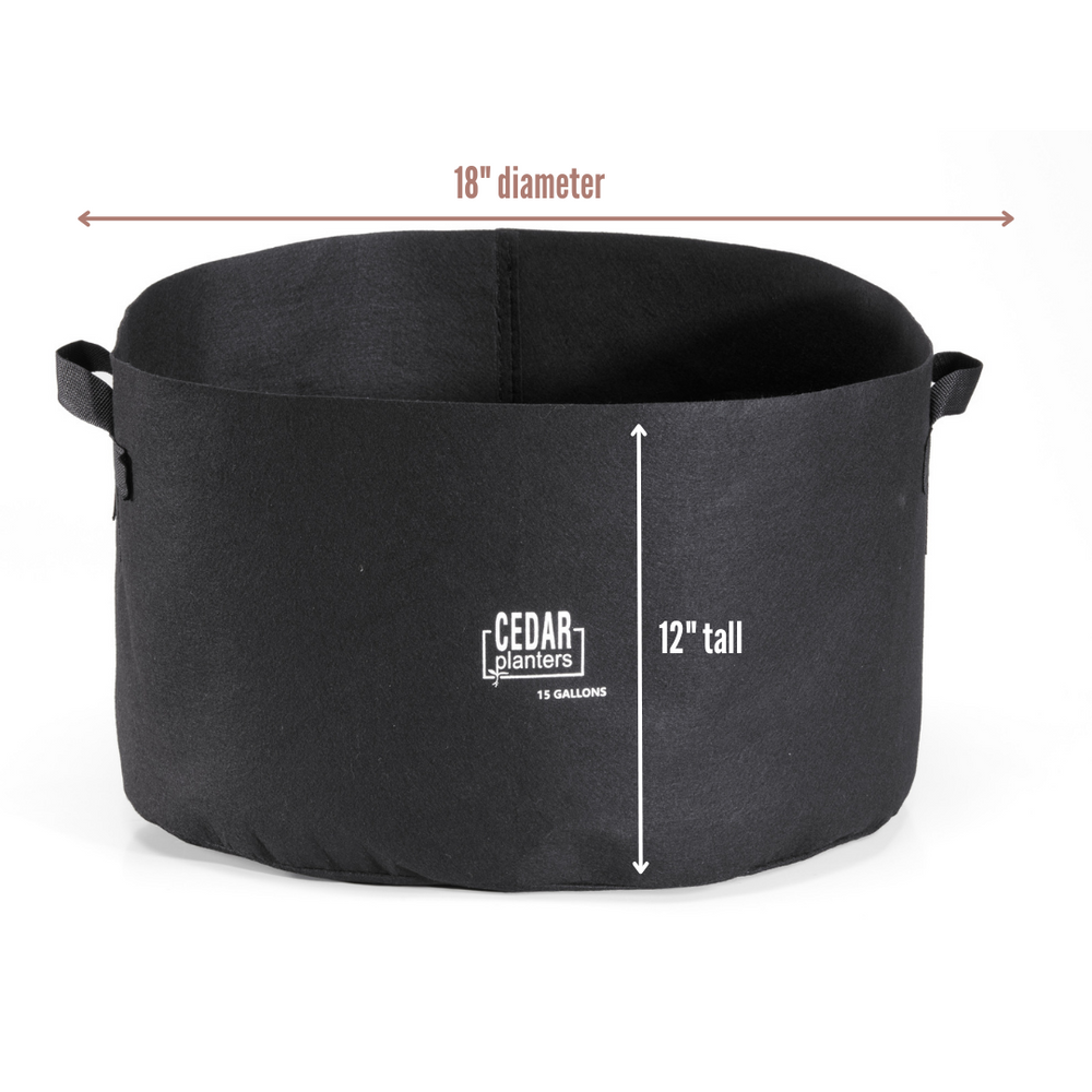 Grow Bag (15 Gallon) – rectangular cedar planter box for outdoor and garden use