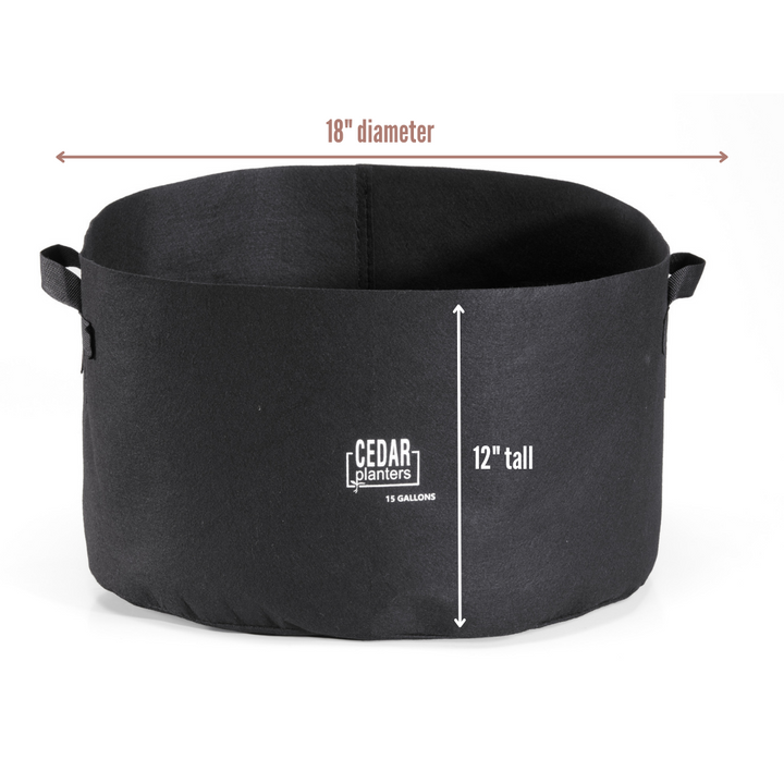 Grow Bag (15 Gallon) – rectangular cedar planter box for outdoor and garden use