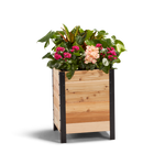 18″ x 18″ Planter Box - 24 TALL – rectangular cedar planter box for outdoor and garden use