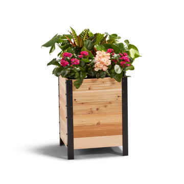 18″ x 18″ Planter Box - 24 TALL – rectangular cedar planter box for outdoor and garden use