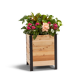 18″ x 18″ Planter Box - 24 TALL – rectangular cedar planter box for outdoor and garden use