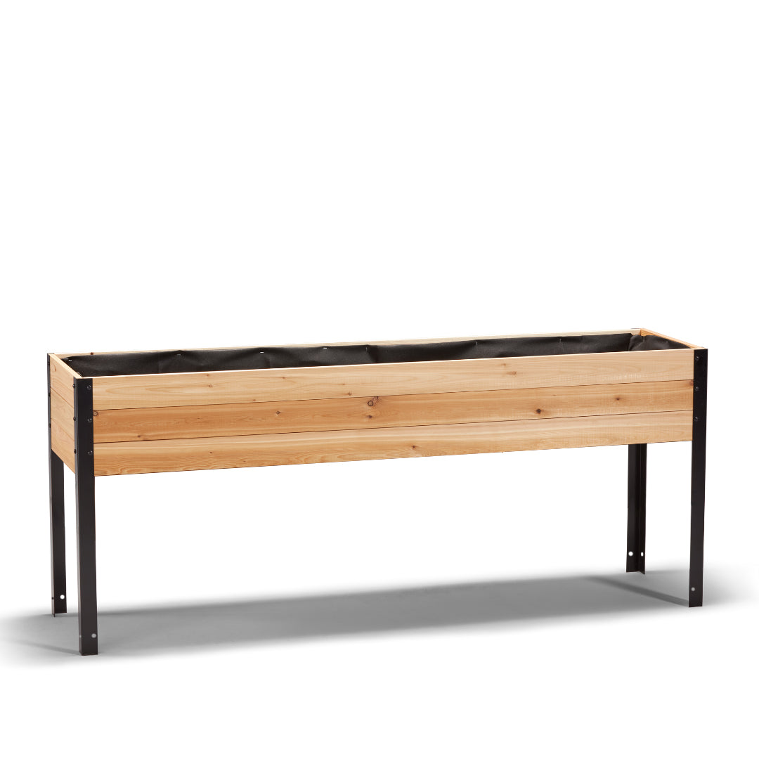 18″ x 72″ Shallow Root Raised Garden Bed - 30″ TALL / Select Grade