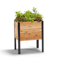 18″ x 24″ Raised Garden Bed - 30 TALL – rectangular cedar planter box for outdoor and garden use