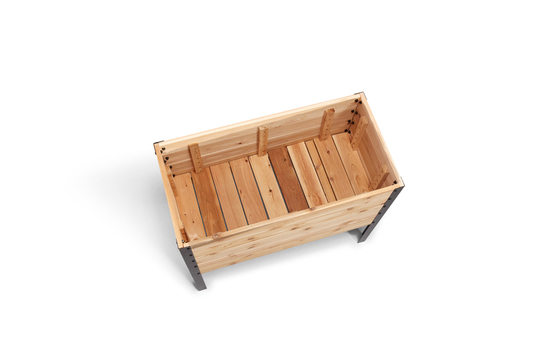 7-Year Anniversary Bundle: 18″ × 36″ Deep Root Raised Garden Bed + Platform Feet + Olla Pot