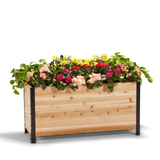 18 x 48 Planter Box - 24 TALL – rectangular cedar planter box for outdoor and garden use