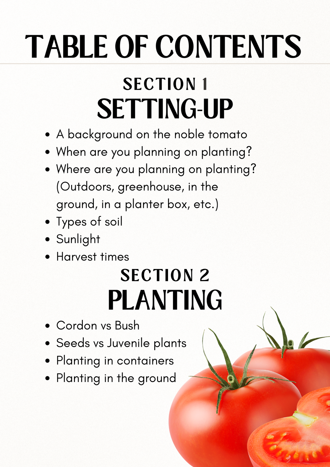 tomato seed planting guide E-book: Tomato planting guide