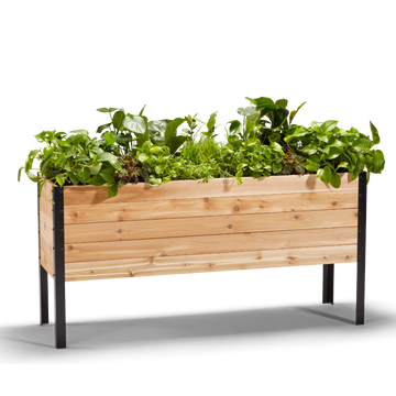 18 x 60 Raised Garden Bed - 30 TALL – rectangular cedar planter box for outdoor and garden use