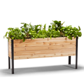18 x 60 Raised Garden Bed - 30 TALL – rectangular cedar planter box for outdoor and garden use