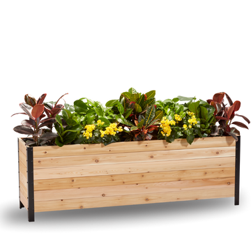 18 x 72 Planter Box - 24 TALL – rectangular cedar planter box for outdoor and garden use