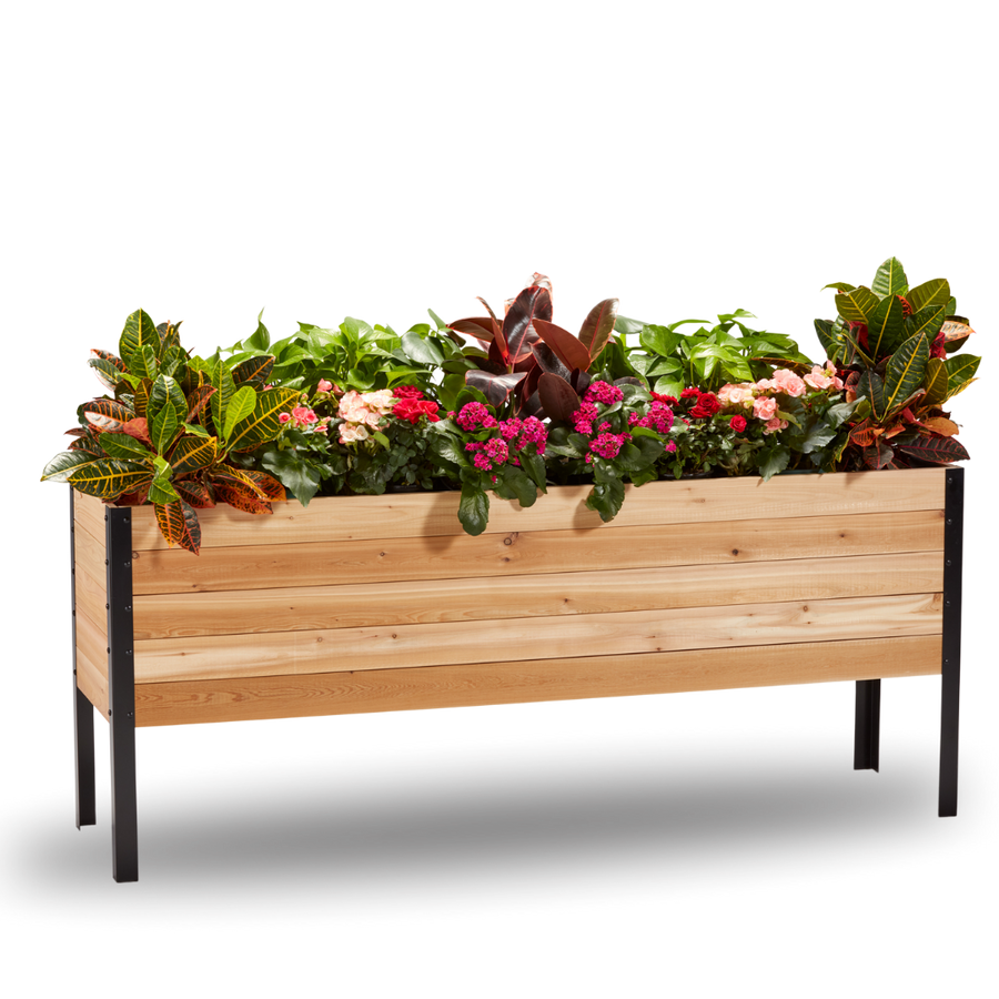 18 x 72 Raised Garden Bed - 30 TALL – rectangular cedar planter box for outdoor and garden use