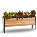 18 x 72 Raised Garden Bed - 30 TALL – rectangular cedar planter box for outdoor and garden use