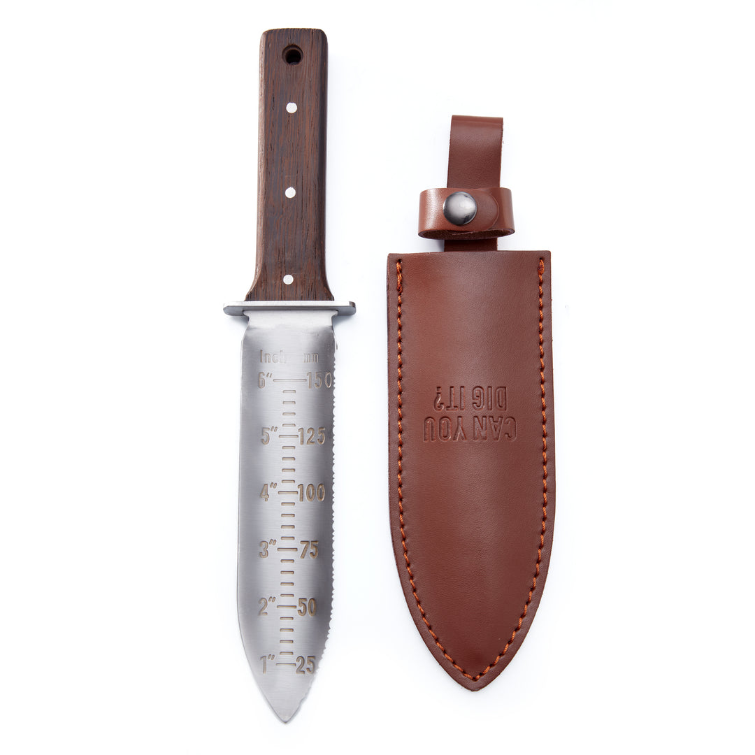 Hori Hori Garden Knife – rectangular cedar planter box for outdoor and garden use