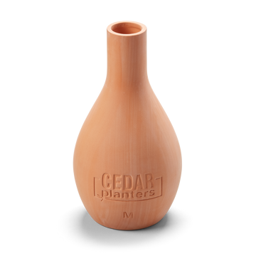 Self-Watering Clay Olla Pot – rectangular cedar planter box for outdoor and garden use