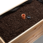 Self-Watering Clay Olla Pot – rectangular cedar planter box for outdoor and garden use