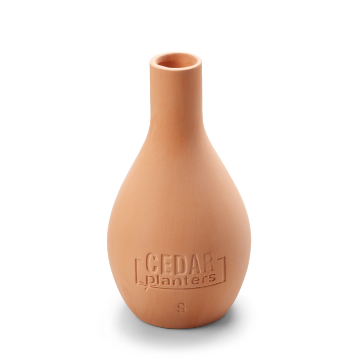 Self-Watering Clay Olla Pot – rectangular cedar planter box for outdoor and garden use