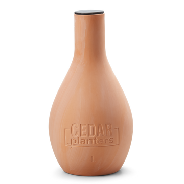 Self-Watering Clay Olla Pot – rectangular cedar planter box for outdoor and garden use