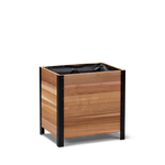 18x24 Elevated Grade cedar planter box, dark cedar finish