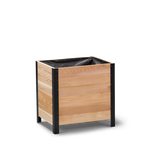 18x24 Elevated Grade cedar planter box, light cedar finish