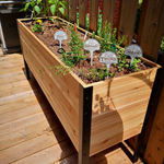 18 x 60 Raised Garden Bed - 30 TALL – rectangular cedar planter box for outdoor and garden use