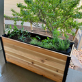 18 x 48 Planter Box - 24 TALL – rectangular cedar planter box for outdoor and garden use