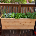 18 x 48 Raised Garden Bed - 30 TALL – rectangular cedar planter box for outdoor and garden use