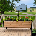 18 x 72 Raised Garden Bed - 30 TALL – rectangular cedar planter box for outdoor and garden use