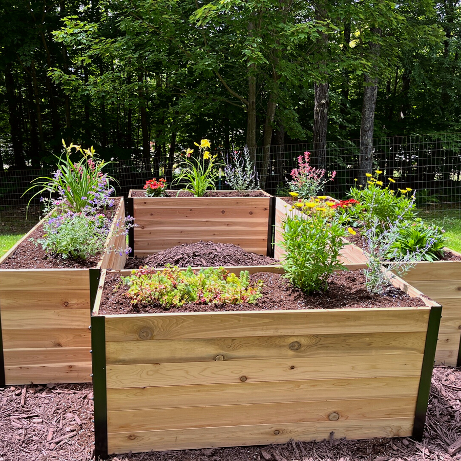 18 x 48 Planter Box - 24 TALL – rectangular cedar planter box for outdoor and garden use